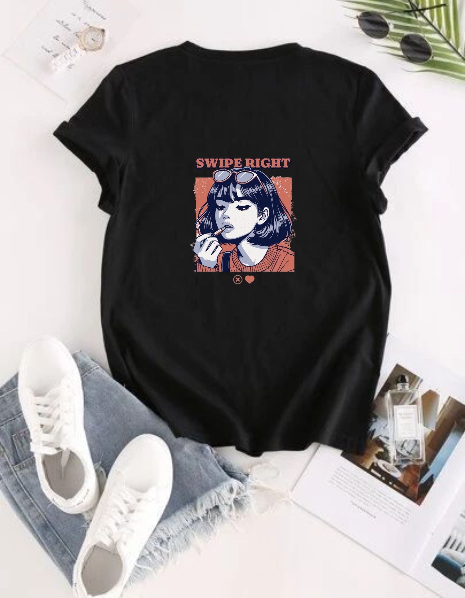 Swipe Right T - Shirt For Women