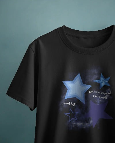 Each Star Is Unique and Shine Half Sleeve T-Shirt