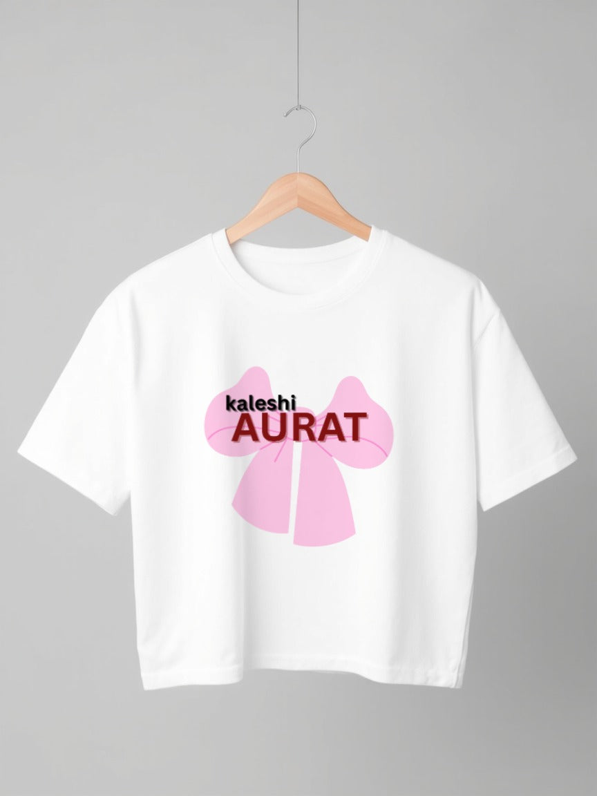 Kaleshi Aurat Women Half Sleeve Crop Top